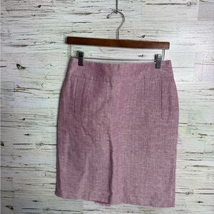 Banana Republic Pink Pencil Skirt tweed size 6